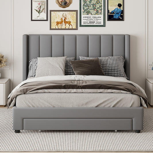 Russo Bed, Queen (Grey)