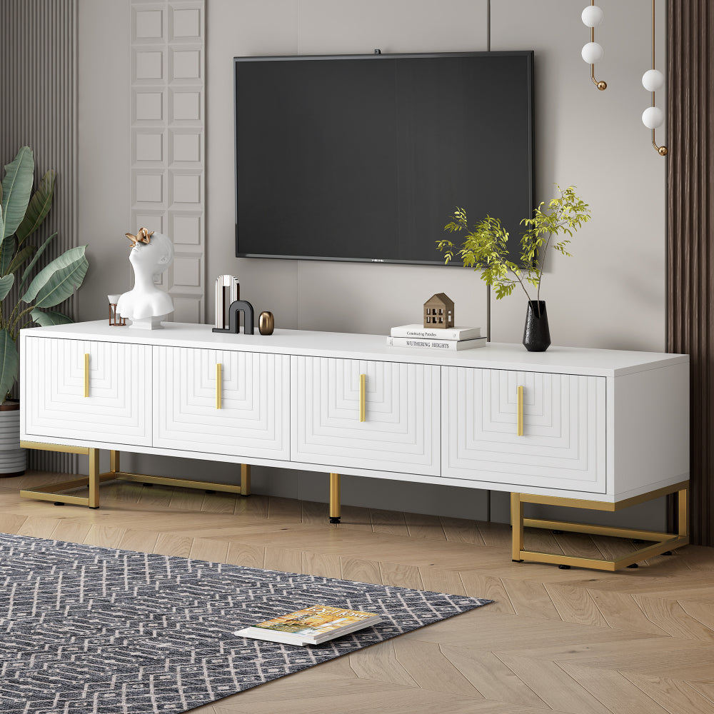 Hugh TV Stand (White)