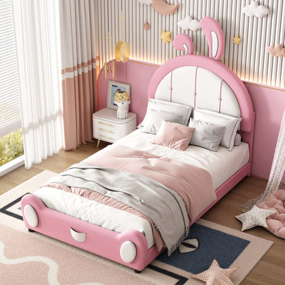 Bunny Bed, Twin (Pink)