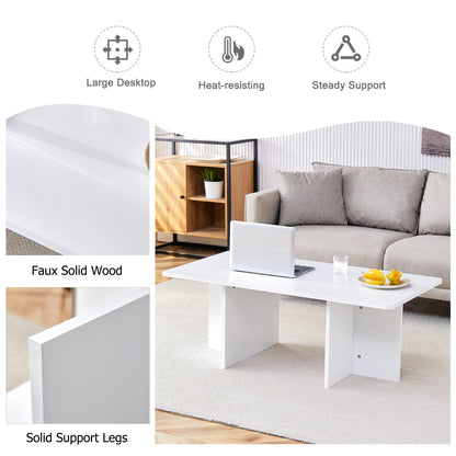 Sienna Coffee Table, White