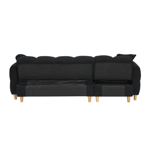 Cassidy Sofa Bed with Storage (Black)