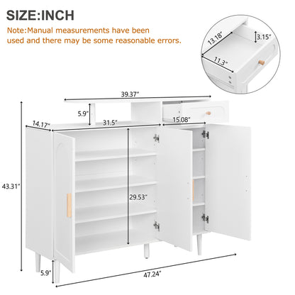 Brycen Shoe Cabinet (White)