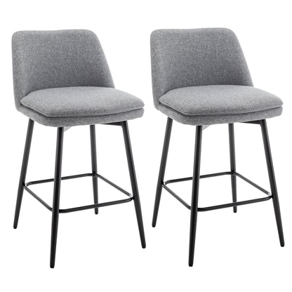 Yareli Bar Stool, Set of 4 (Light Gray )