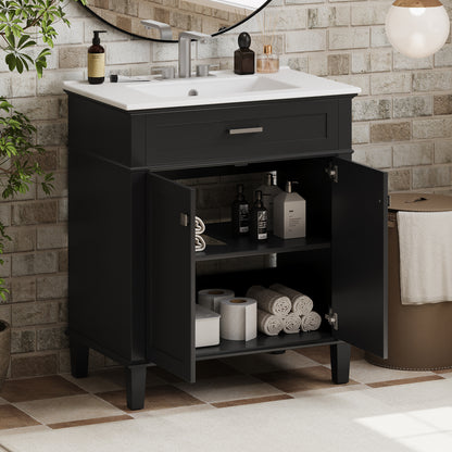 Gill Bathroom Vanity (Black)