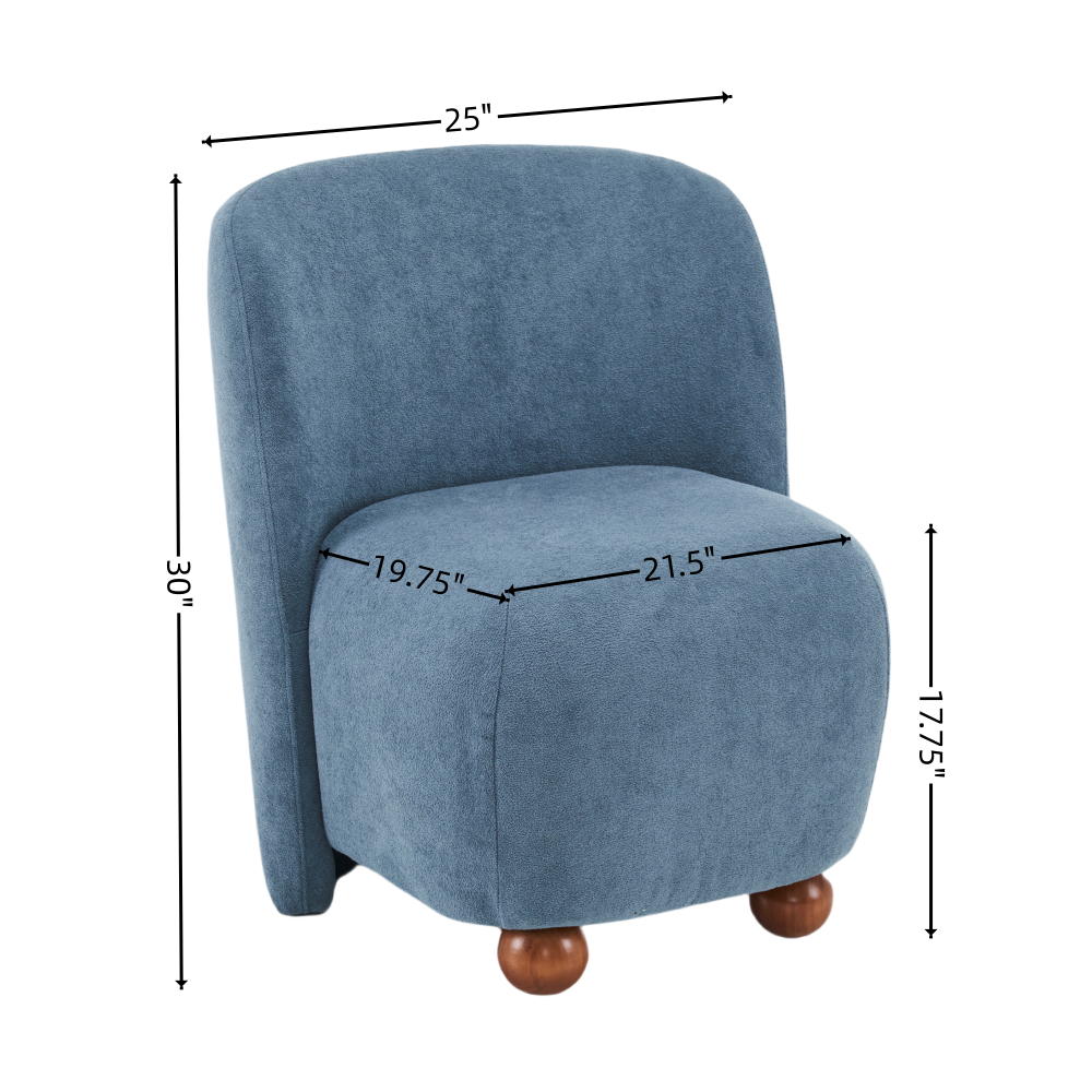 Jacobson Lounge Chair, Blue