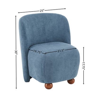 Jacobson Lounge Chair, Blue