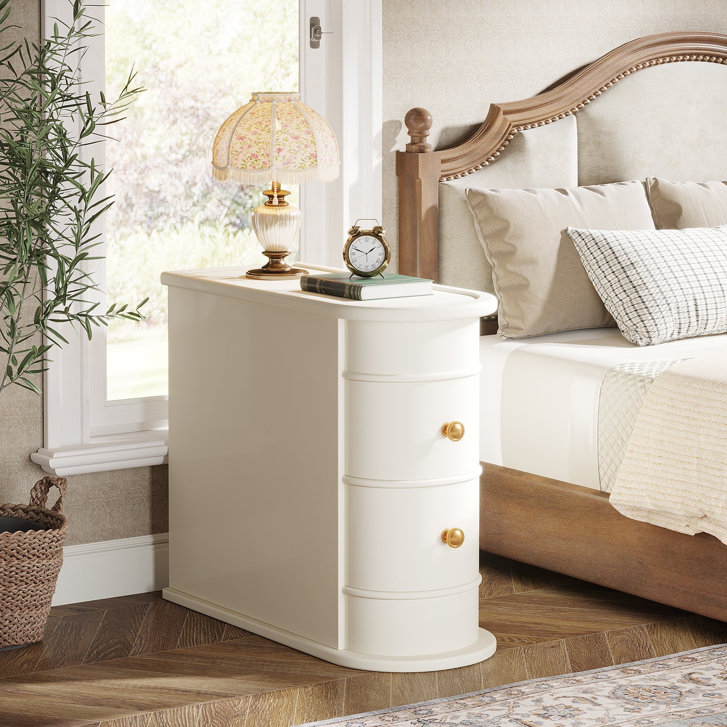 Stanton End Table (White)