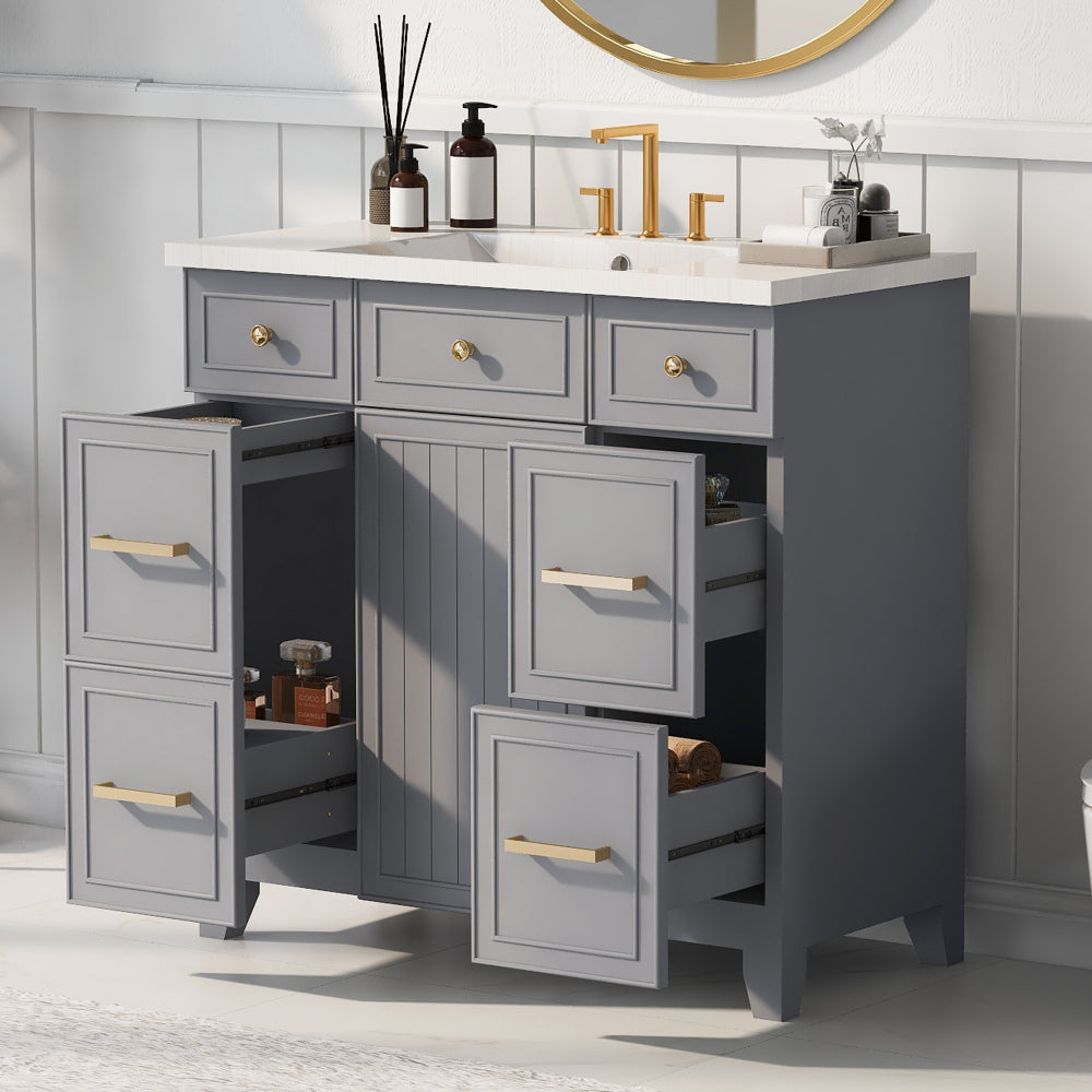 Middleton Bathroom Vanity, Grey