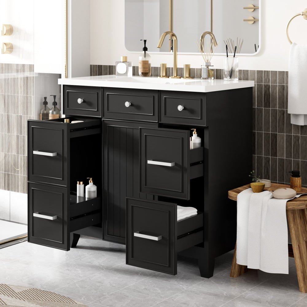 Middleton Bathroom Vanity, Black