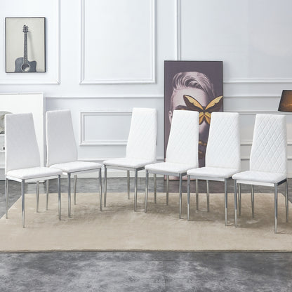 Gordon Dining Chair, Set of 6 (White)
