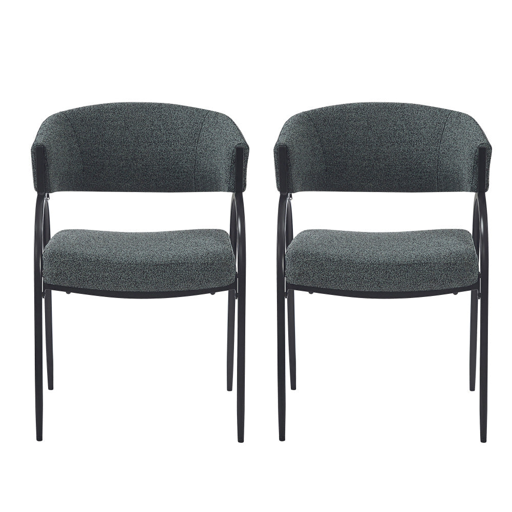 Melton Dining Chair, Set of 2 (Dark Green)