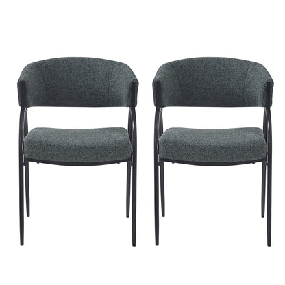 Melton Dining Chair, Set of 2 (Dark Green)