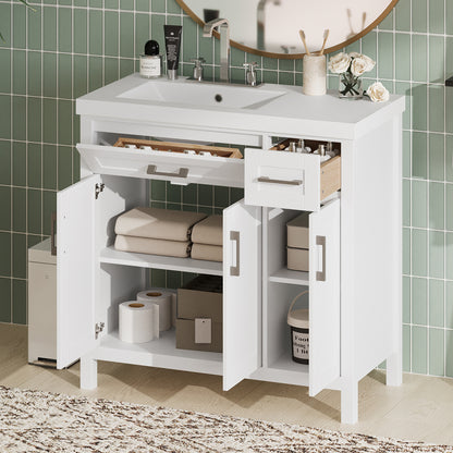 Brandt Bathroom Vanity, White