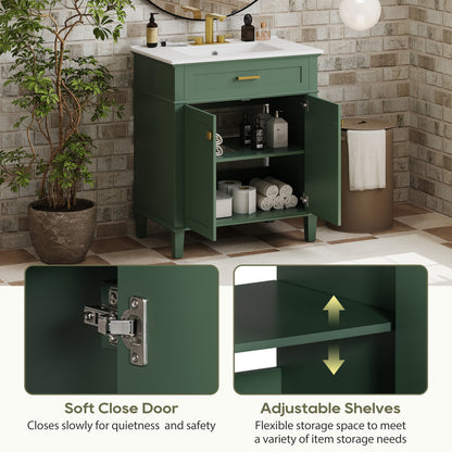 Gill Bathroom Vanity (Green)