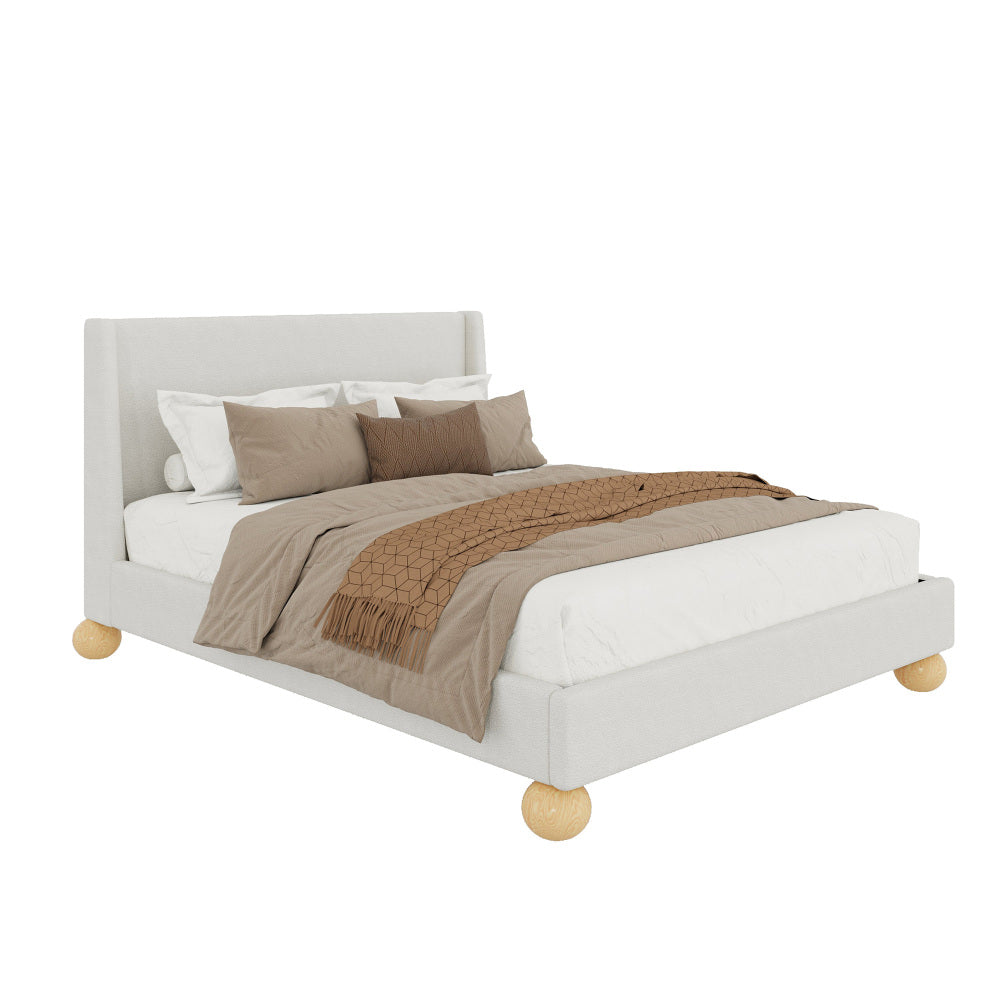 Charles Bed, Queen (Beige)