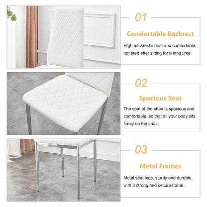 Gordon Dining Chair, Set of 4 (White)