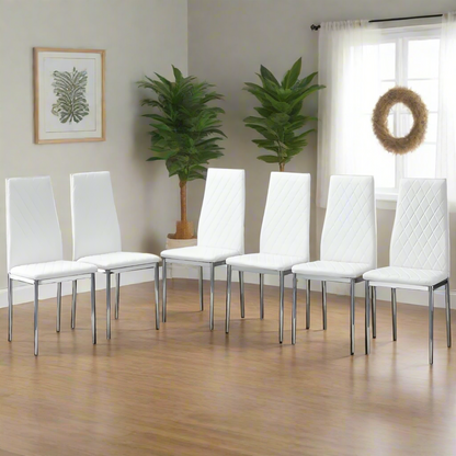 Gordon Dining Chair, Set of 6 (White)