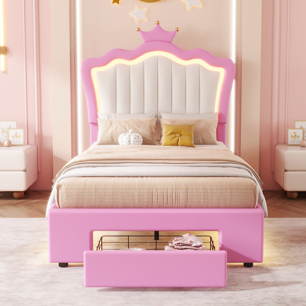 Princess Kids Bed, Twin