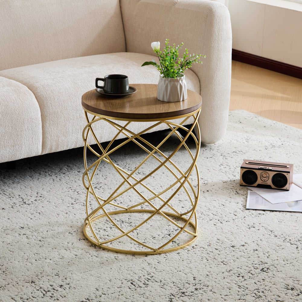 Frida End Table, Glod