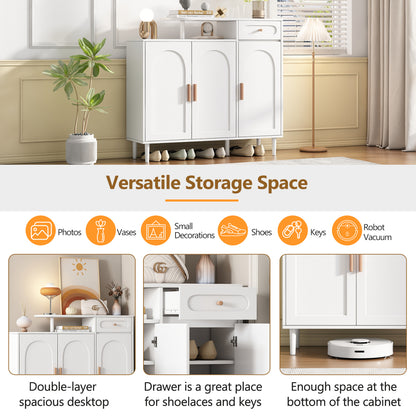 Brycen Shoe Cabinet (White)