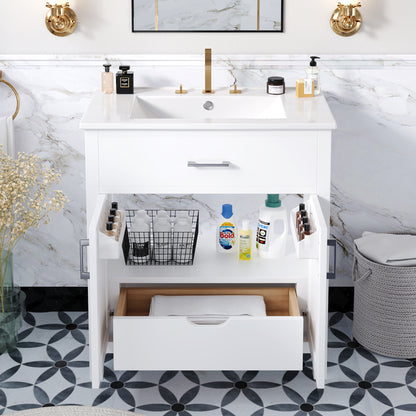 Goodman Bathroom Vanity, White