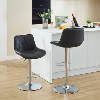 Manuel Bar Stool, Set of 2 (Black)