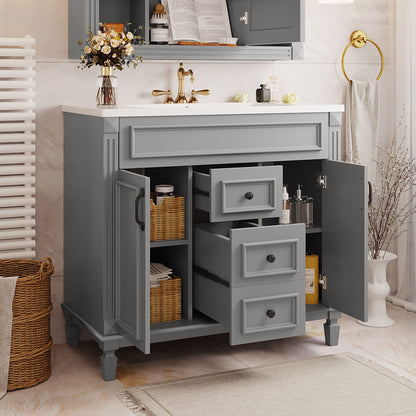 Becker Bathroom Vanity (Grey)