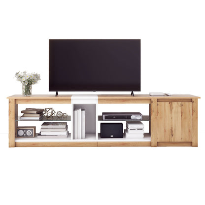 Miranda TV Stand (Natural + White)