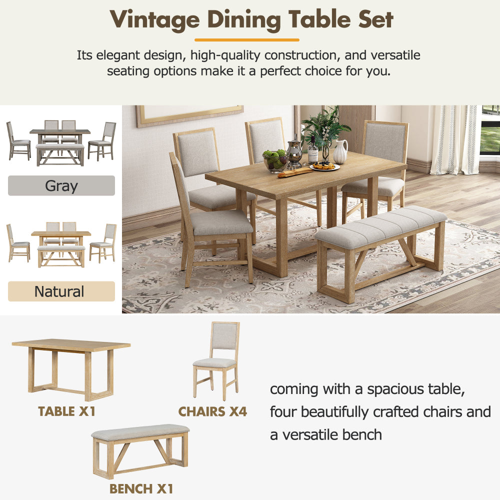 Chapman Dining Set, Set of 6 (Brown)