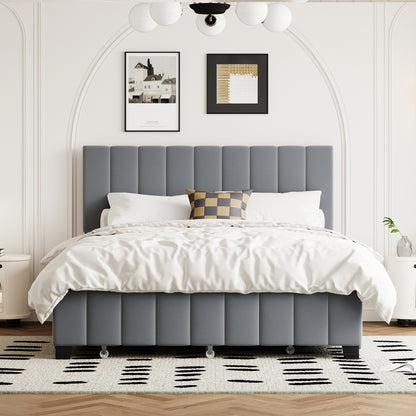 Spencer Bed, Queen (Grey)