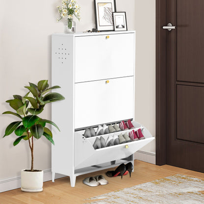 Merritt Shoe Cabinet (White)