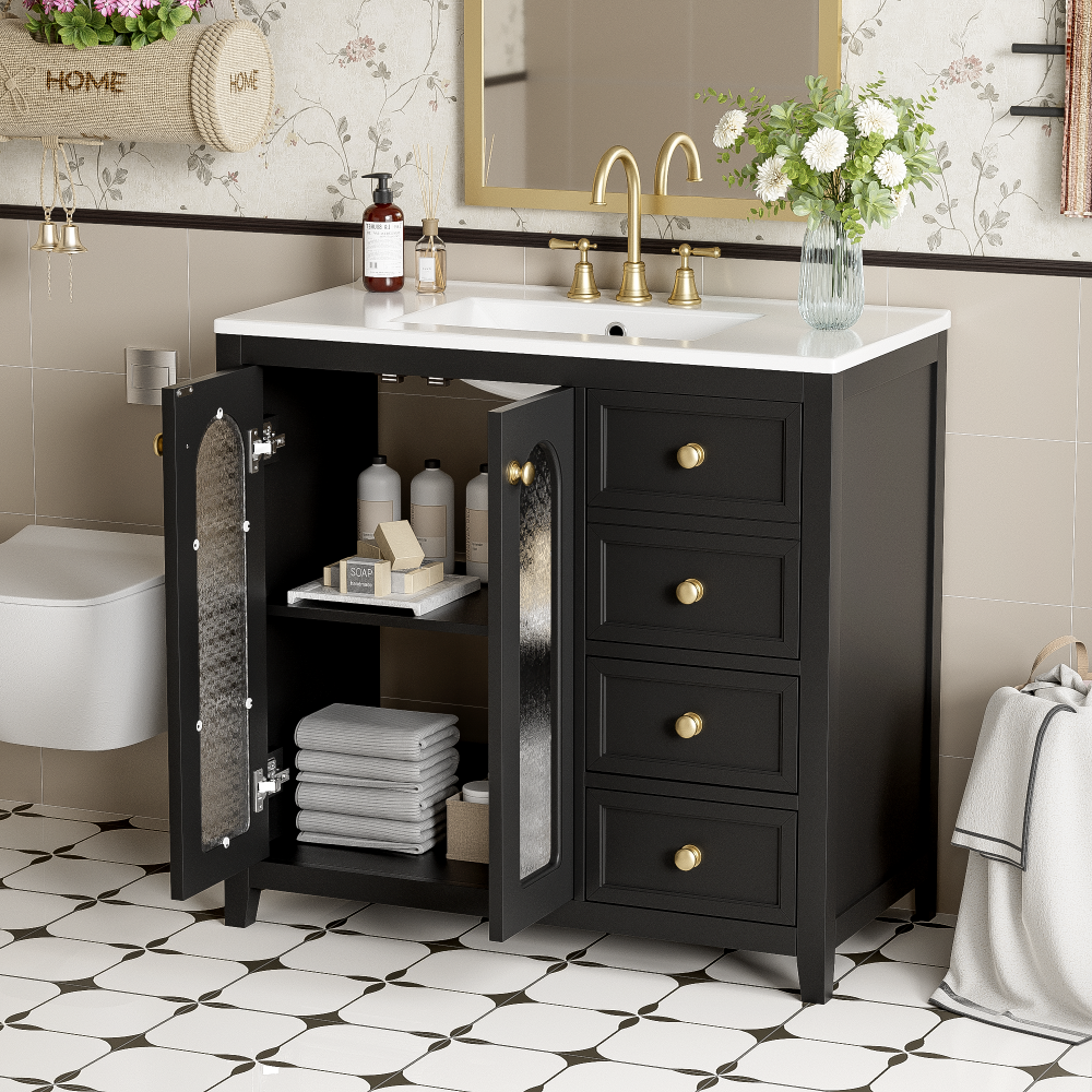 Hail Bathroom Vanity (Black)