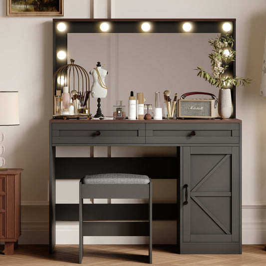 Shiloh Vanity Desk, Black