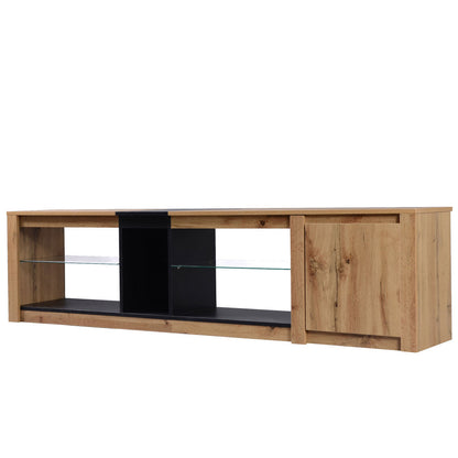 Miranda TV Stand (Natural + Black)