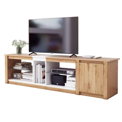 Miranda TV Stand (Natural + White)