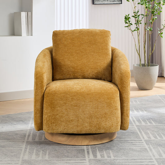 Frances Swivel Chair (Mustard)