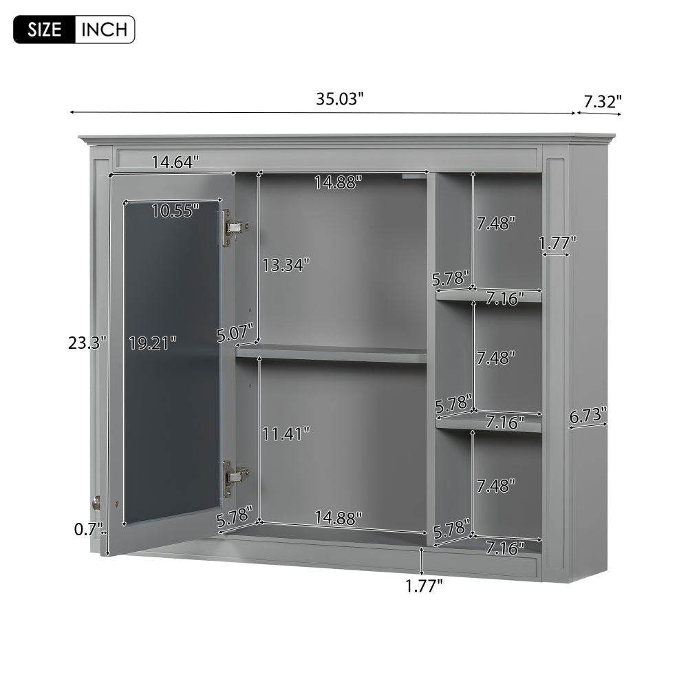 Astrid Bathroom Cabinet (Grey)