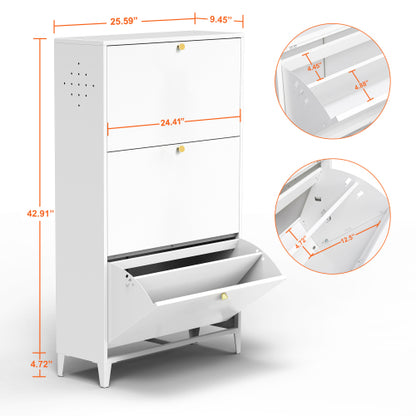 Merritt Shoe Cabinet (White)