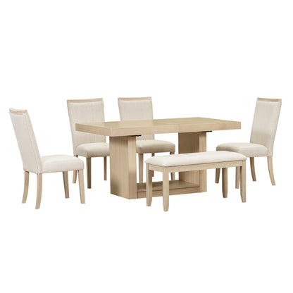 French Dining Set, Set of 6 (Natural)