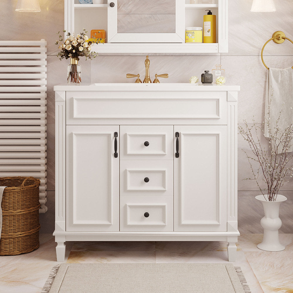 Becker Bathroom Vanity (White)