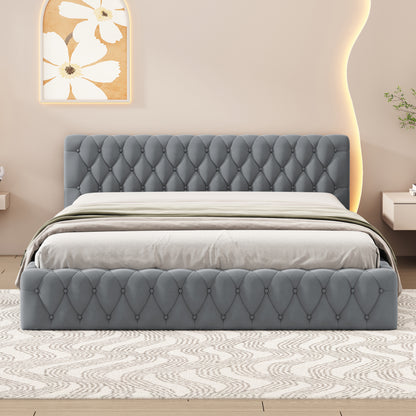 Sawyer Bed Frame, Queen (Grey)