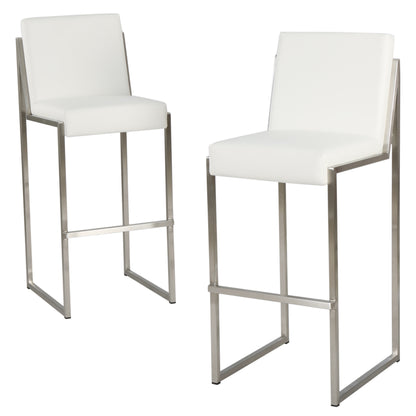 Knox Bar Stool, Set of 2 (White)