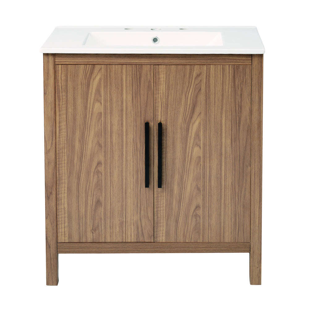 Fuentes Bathroom Vanity, Brown