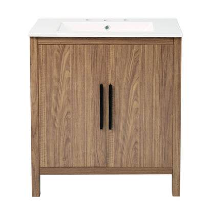 Fuentes Bathroom Vanity, Brown