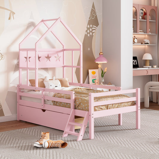 Kailey Bed Frame, Twin (Pink)