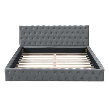 Sawyer Bed Frame, Queen (Grey)