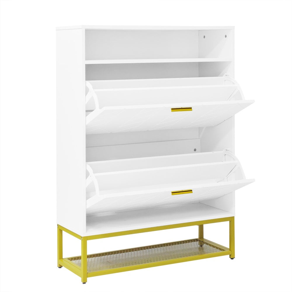 Stokes Shoe Cabinet (White)