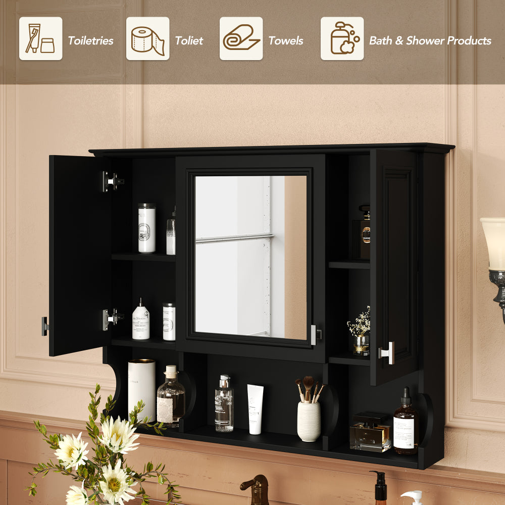 Kylan Bathroom Cabinet, Black