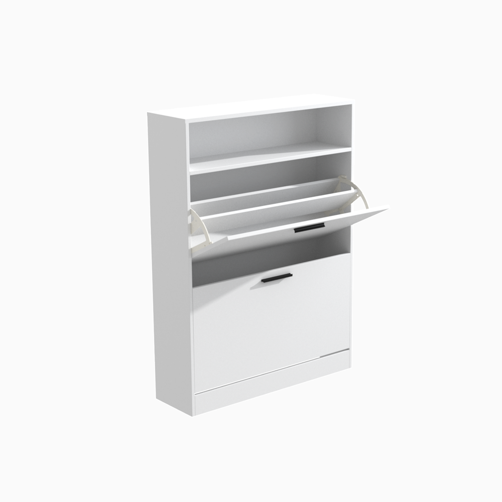 Ayala Shoe Cabinet, White