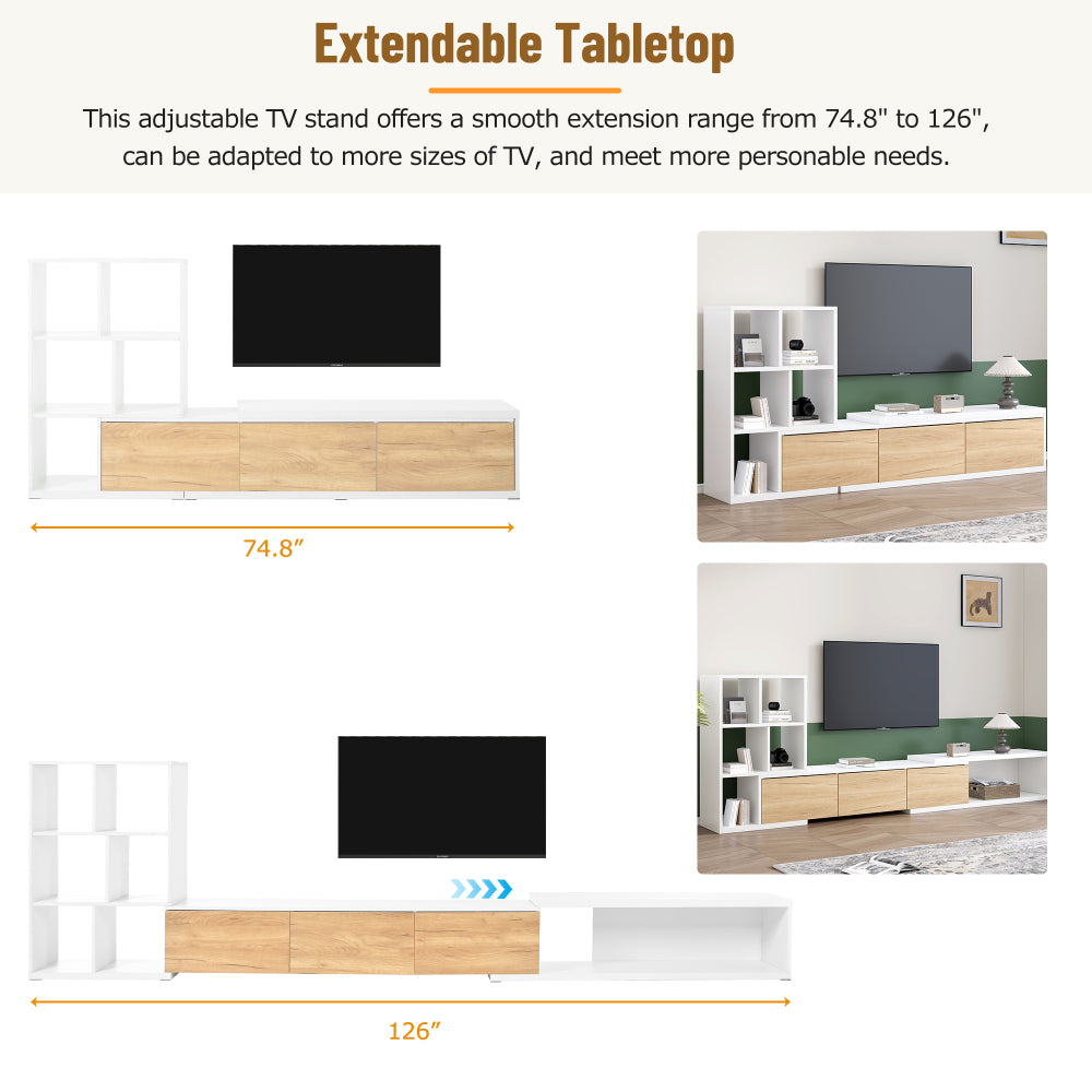 Desmond TV Stand (White)